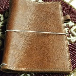 A-5 Brown Leather Notebook